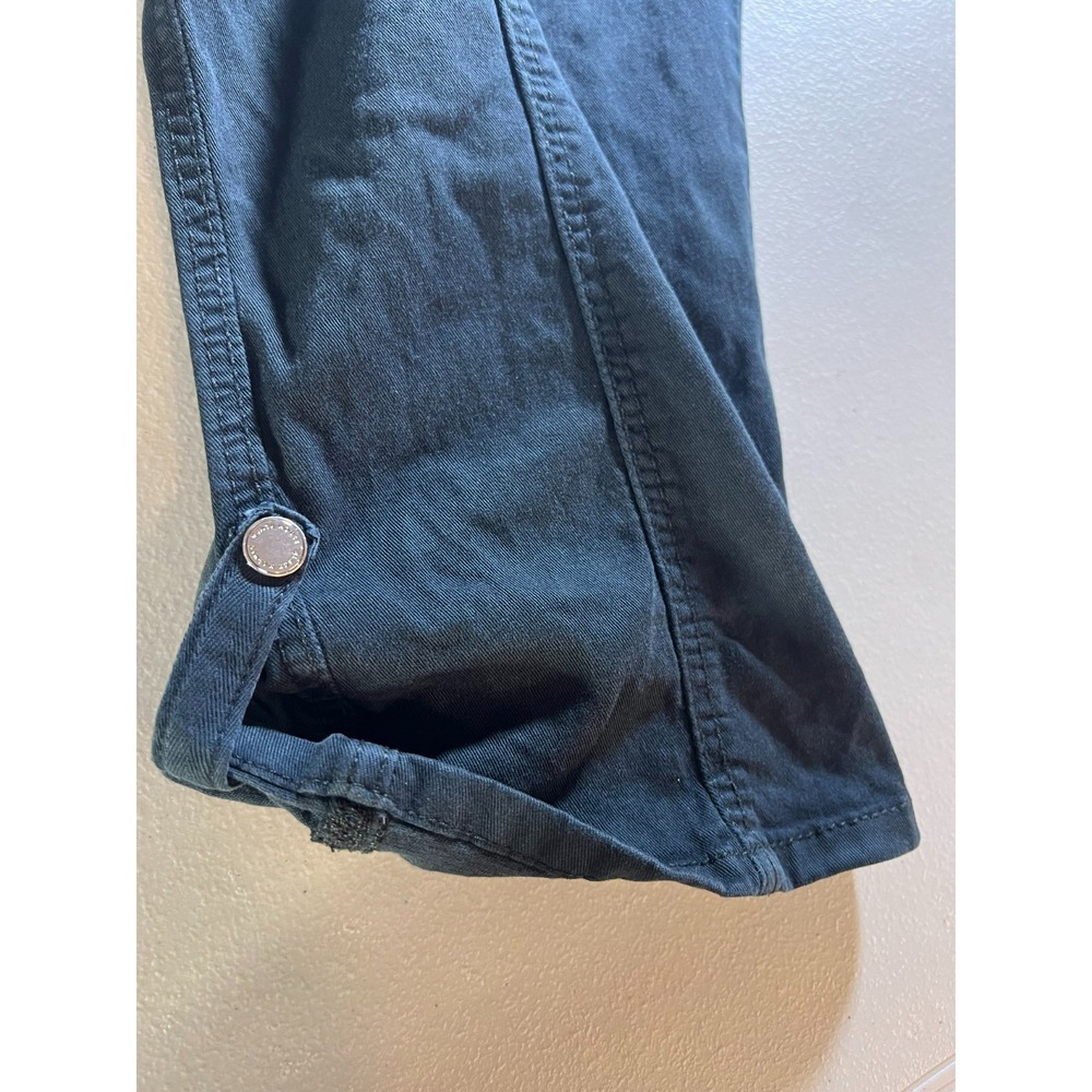 White House Black Market WHBM 32x27 Pret-A-Pedi Pant Women 10 Mid Rise Roll Tab - Picture 8 of 11
